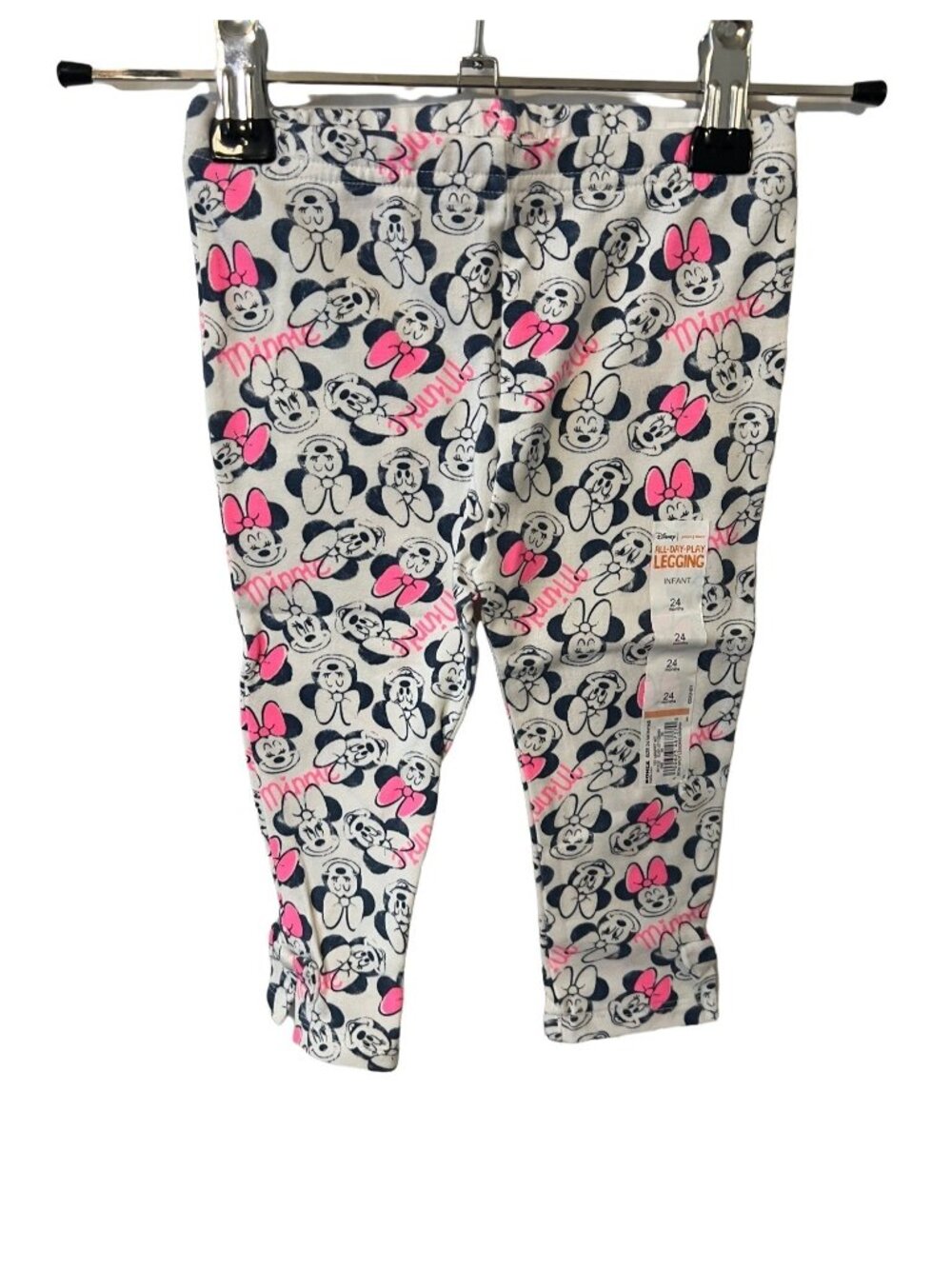 Disney Jumping Beans Minnie Mouse All-Day-Play Leggings w/ Side Bow Size 24M